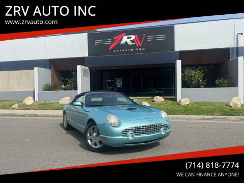 2002 Ford Thunderbird for sale at ZRV AUTO INC in Brea CA
