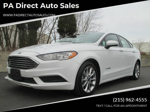 2017 Ford Fusion Hybrid for sale at PA Direct Auto Sales in Levittown PA