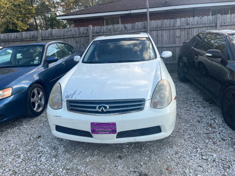 2005 Infiniti G35 for sale at RALPHS AUTO SALES in Baton Rouge LA