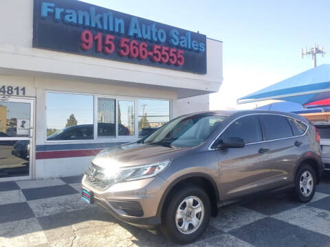 2015 Honda CR-V for sale at Franklin Auto Sales in El Paso TX