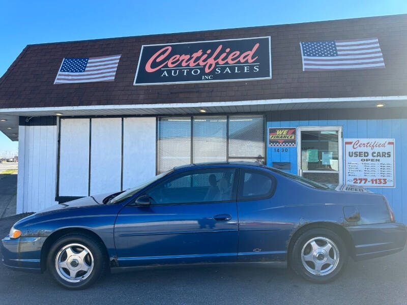 2004 Chevrolet Monte Carlo for sale at Certified Auto Sales, Inc in Lorain OH