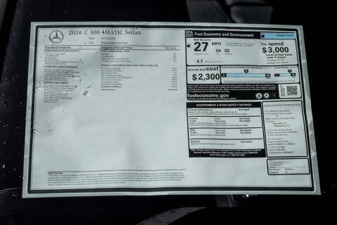 2026 Mercedes-Benz C-Class C 300 4MATIC