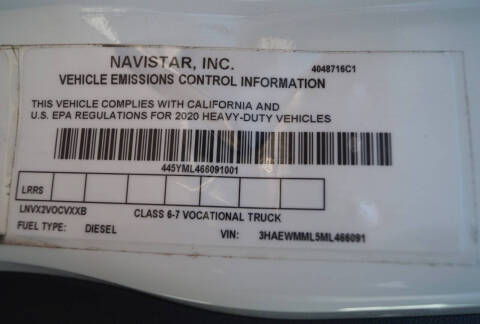 2021 International MV607