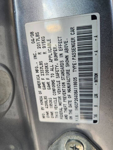 2008 Honda Accord LX-P