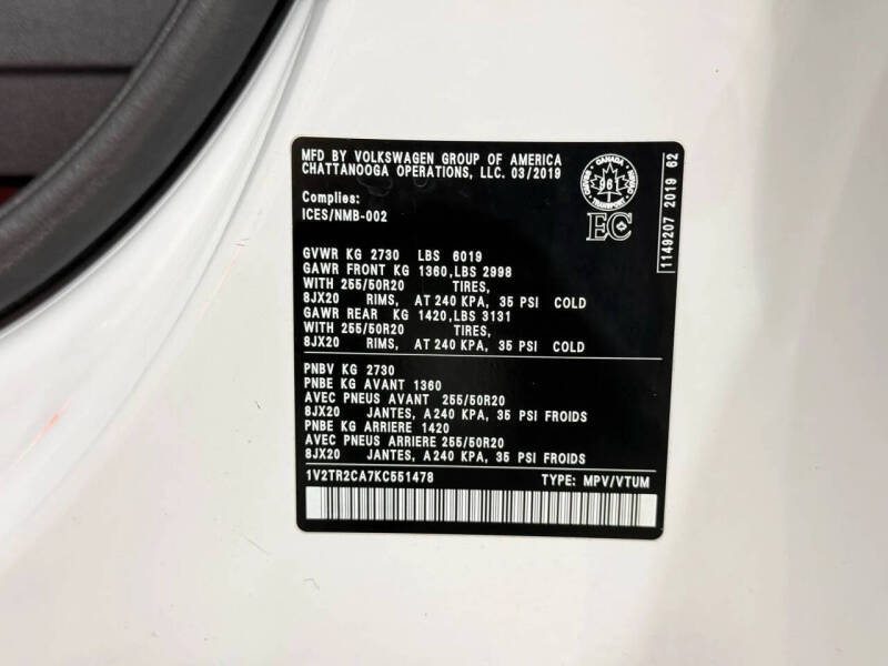 2019 Volkswagen Atlas V6 SEL Premium 4Motion