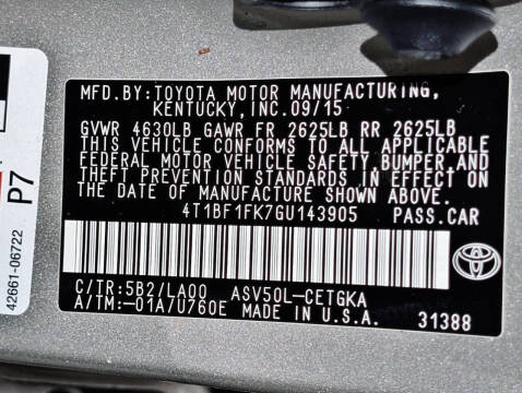 2016 Toyota Camry XLE