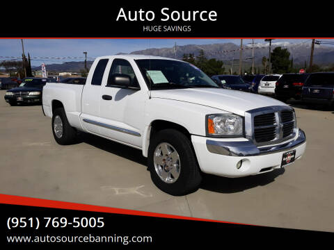 2005 Dodge Dakota for sale at Auto Source in Banning CA