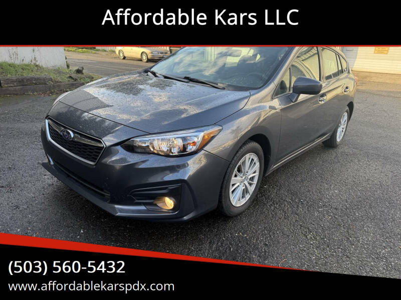 2018 Subaru Impreza for sale at Affordable Kars LLC in Portland OR