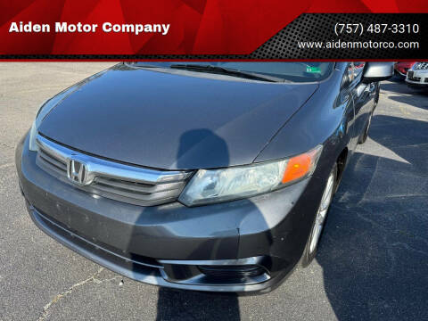 2012 Honda Civic for sale at Aiden Motor Company in Portsmouth VA