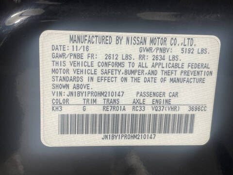 2017 Infiniti Q70L 3.7