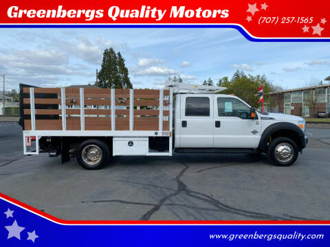 2012 Ford F550 SUPER DUTY CREW CAB STAKE for sale at Greenbergs Quality Motors in Napa CA