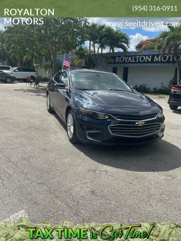 2018 Chevrolet Malibu for sale at ROYALTON MOTORS in Plantation FL