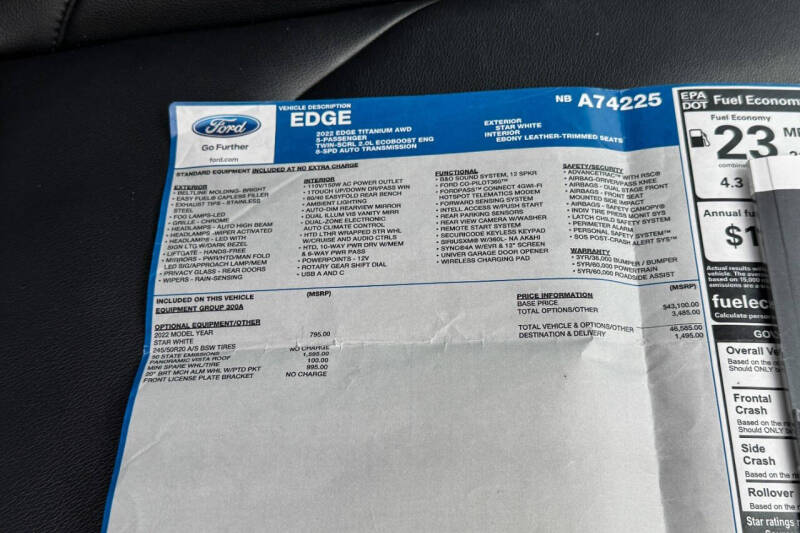2022 Ford Edge Titanium