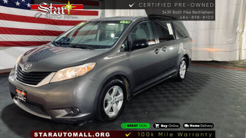 2011 Toyota Sienna for sale at STAR AUTO MALL 512 in Bethlehem PA