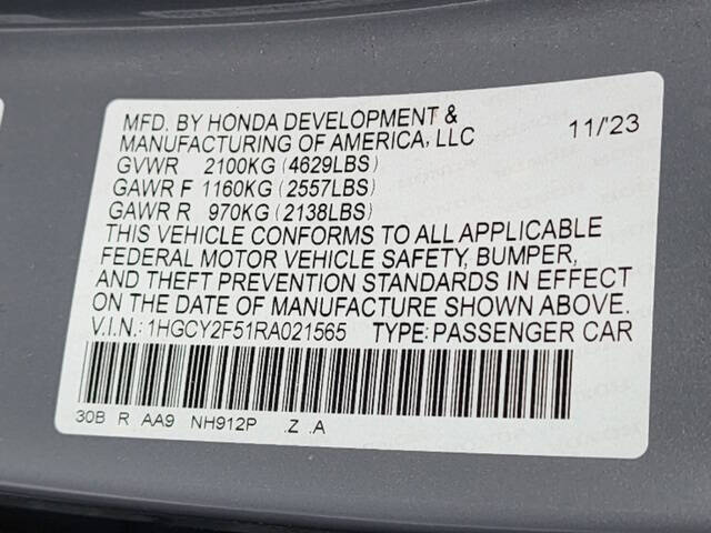 2024 Honda Accord Hybrid Sport