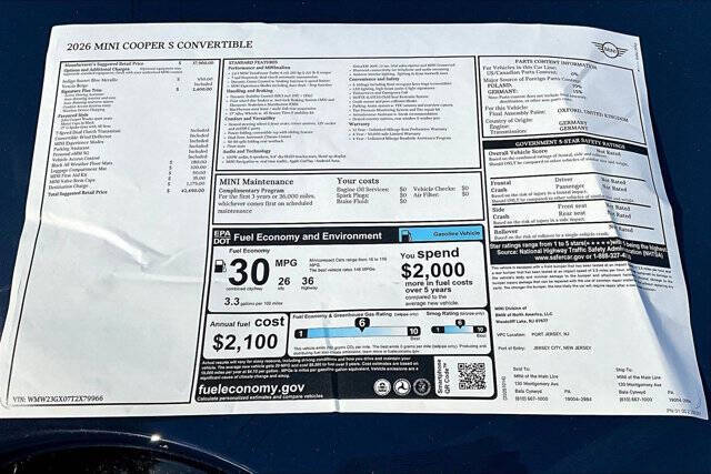 2026 MINI Convertible Cooper S