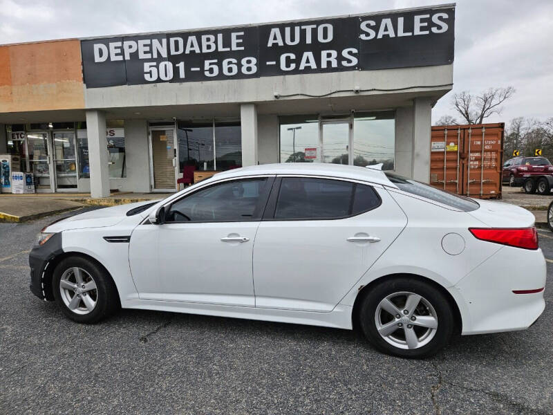 2015 Kia Optima for sale at Dependable Auto Sales in Little Rock AR