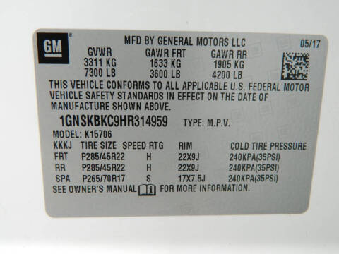 2017 Chevrolet Tahoe LT