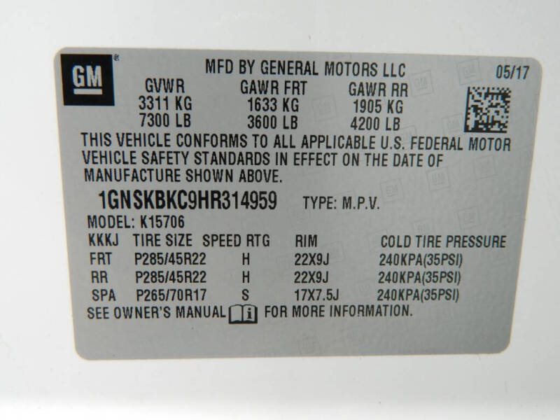 2017 Chevrolet Tahoe LT