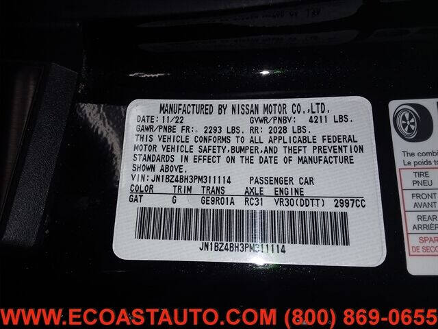 Black 2023 Nissan Z Performance Performance 2dr Coupe 9A 17