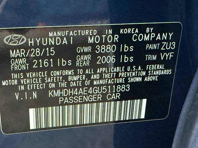 2016 Hyundai Elantra SE