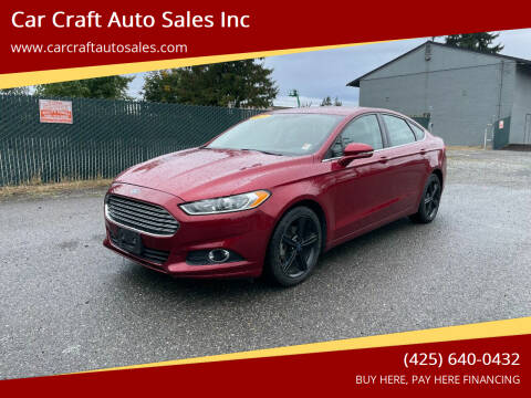2016 Ford Fusion for sale at Car Craft Auto Sales Inc in Lynnwood WA