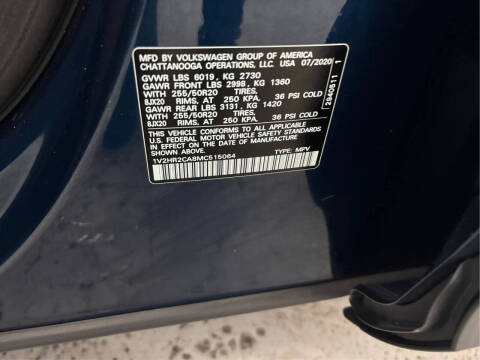 2021 Volkswagen Atlas