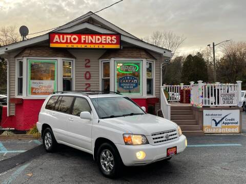2005 Toyota Highlander for sale at Auto Finders Unlimited LLC in Vineland NJ