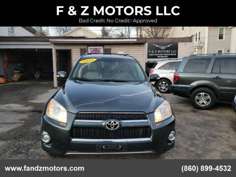 2011 Toyota RAV4 for sale at F & Z MOTORS LLC in Vernon Rockville CT