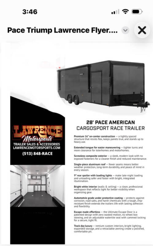 2026 Pace American 28 CARGOSPORT