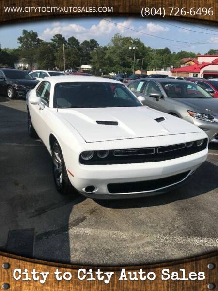 2015 Dodge Challenger for sale at City to City Auto Sales in Richmond VA