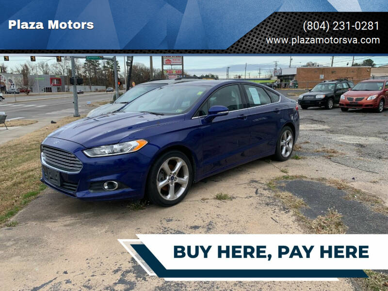 2013 Ford Fusion for sale at Plaza Motors in Richmond VA