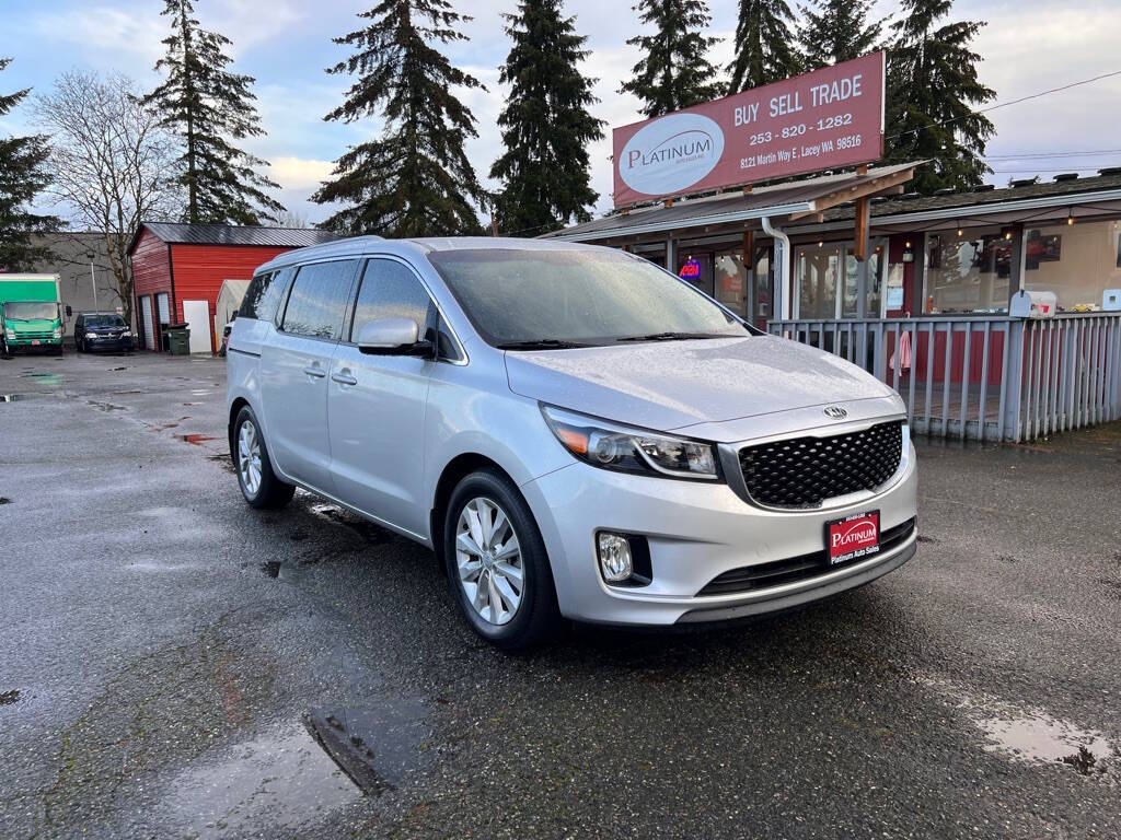 2016 Kia Sedona for sale at PLATINUM AUTO SALES INC in Lacey, WA