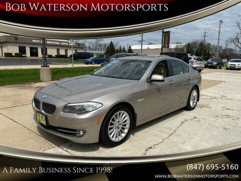 2012 BMW 5 Series for sale at Bob Waterson Motorsports in South Elgin IL