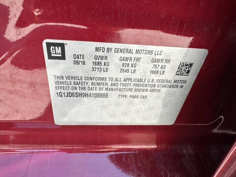 2017 Chevrolet Sonic LT Auto