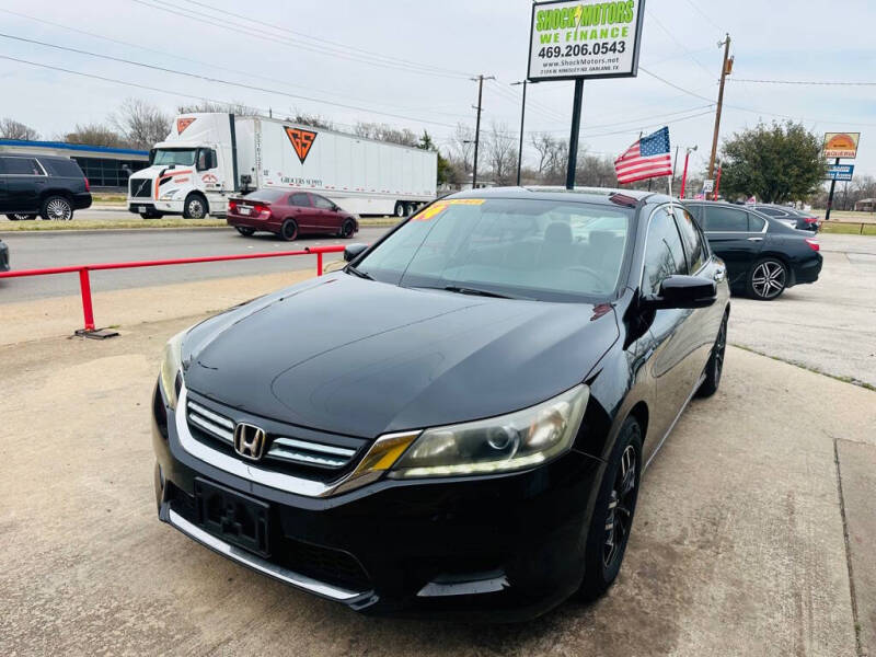 2014 Honda Accord Hybrid for sale at Shock Motors in Garland TX