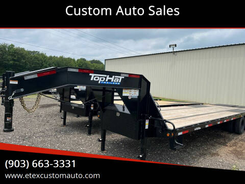 2024 Top Hat 27+5x102 Gooseneck Dual Tandem for sale at Custom Auto Sales - TRAILERS in Longview TX