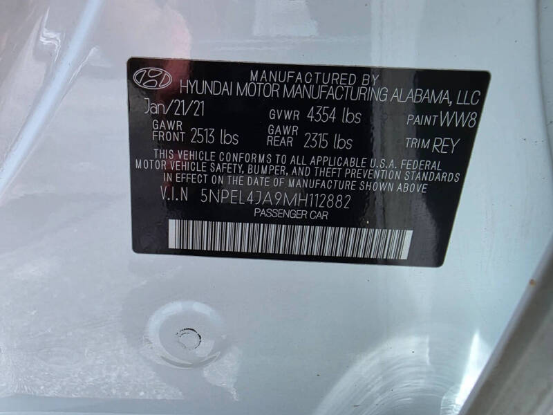 2021 Hyundai Sonata SEL