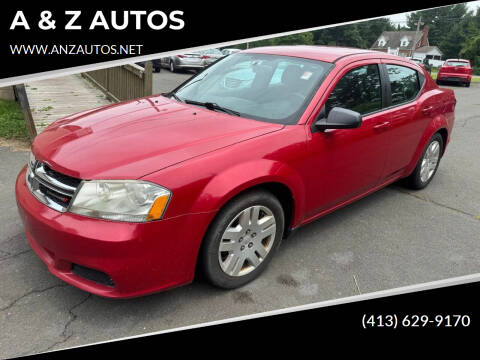 2014 Dodge Avenger for sale at A & Z AUTOS in Westfield MA