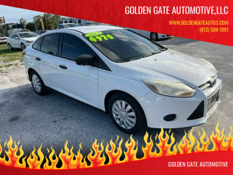 2013 Ford Focus for sale at GOLDEN GATE AUTOMOTIVE,LLC in Zephyrhills FL