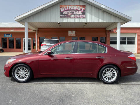 2011 Hyundai Genesis for sale at Sunset Auto Sales in Paragould AR