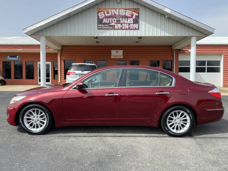 2011 Hyundai Genesis for sale at Sunset Auto Sales in Paragould AR