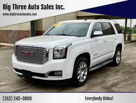2015 GMC Yukon for sale at Big Three Auto Sales Inc. in Detroit MI