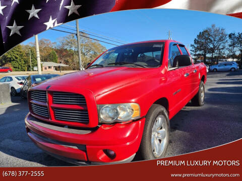 2002 Dodge Ram 1500 for sale at Premium Luxury Motors in Grayson GA