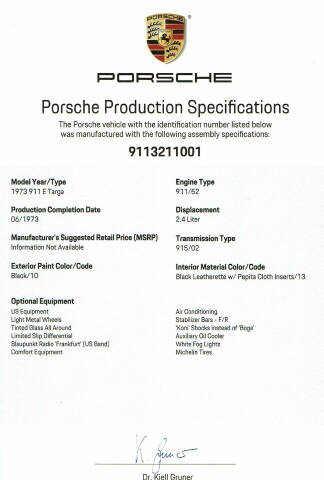 1973 Porsche 911
