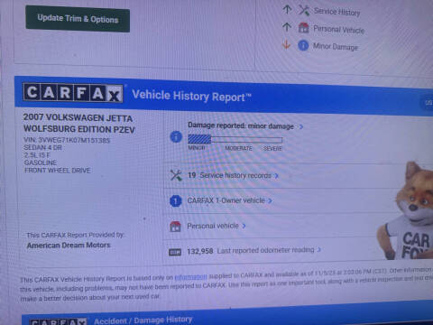 2007 Volkswagen Jetta Wolfsburg Edition PZEV