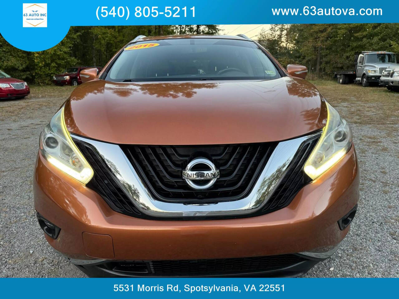 2015 Nissan Murano for sale at 63 Auto Inc in Spotsylvania, VA