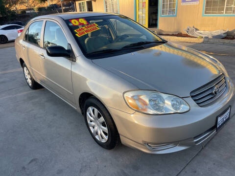 2004 Toyota Corolla for sale at 1 NATION AUTO GROUP in Vista CA