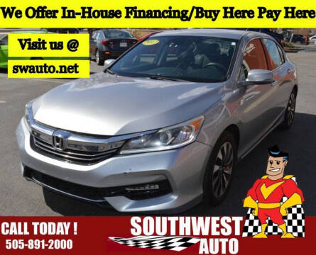 2017 Honda Accord Hybrid for sale at SOUTHWEST AUTO in Albuquerque NM