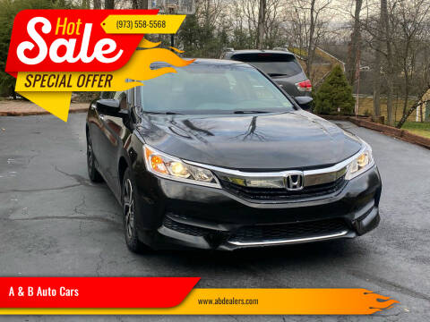 2016 Honda Accord for sale at A & B Auto Cars in Newark NJ